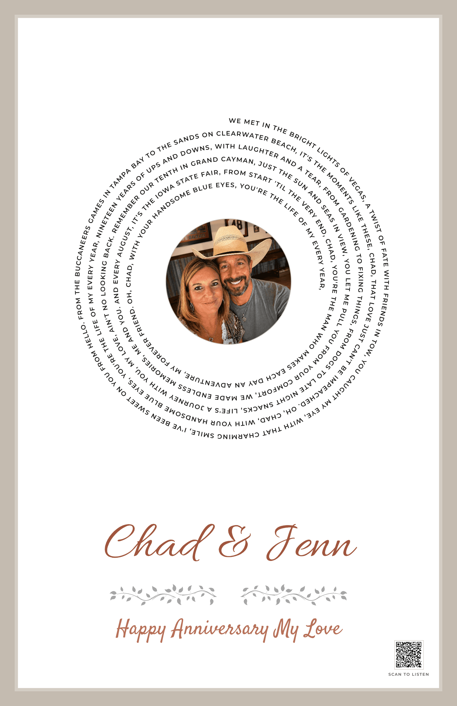 Life's a Journey with You, Chad